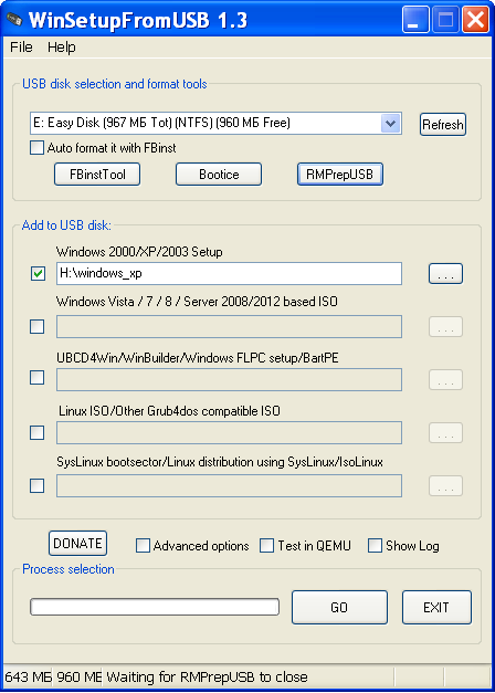 Установка Windows XP с флешки с помощью WinSetupFromUSB 1.3 ../index/0-12.html