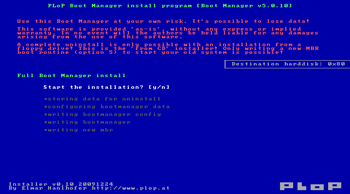 Загрузка с флешки при помощи PLoP Boot Manager при отсутствии в BIOS выбора загрузки с USB. ../index/0-24.html
